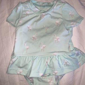 Bran new Janie and Jack Flamingo Bathing Suit